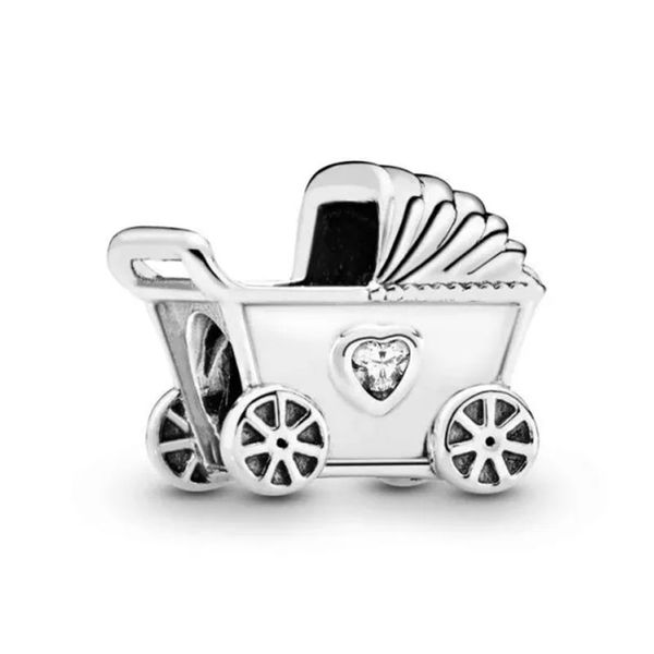 925 Sterling Silver Baby Pram Bead Charm
