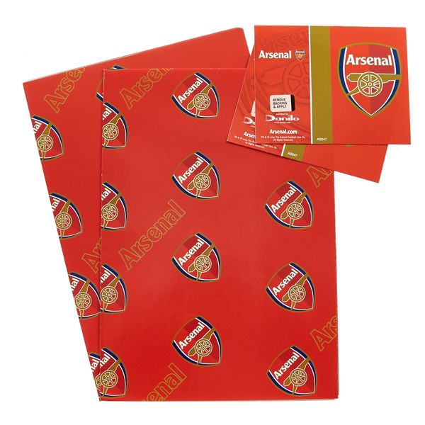 Arsenal Football Club Gift Wrap 2 Sheets &amp; Tags