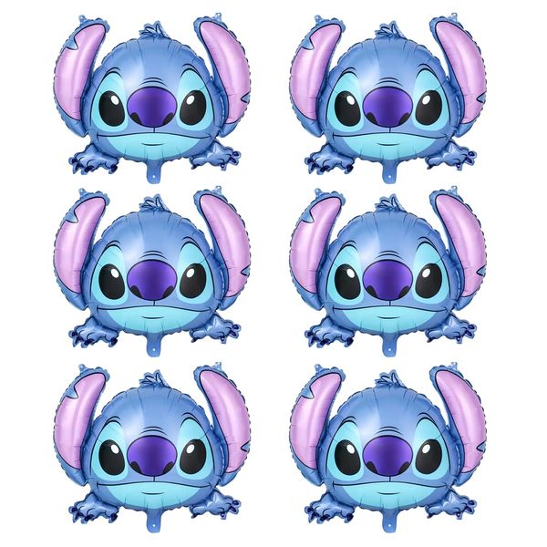 Kabukis 6 Piece Stitch Foil Balloon Set - Magical Party Joy for All Ages