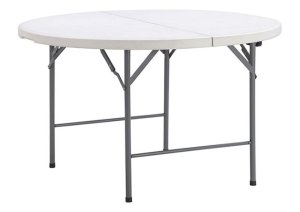 120cm Round Bi-Fold Plastic Event Folding Table with Handle