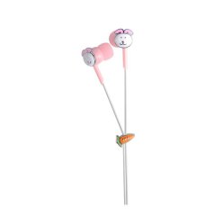 VQ Intelligent Jewellery In Ear Earphones Headphones - Pink White Rabbit