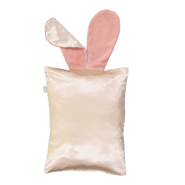 Dear Deer Toddler Bunny Ear Satin Pillow