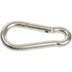 Mackie 50mm Zinc Plated Snap Hook Carabiner