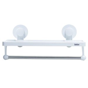Bathroom Shelf &amp; Hand Towel Holder With Suction Cup