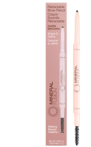 Mineral Fusion Retractable Eyebrow Pencil - Dark Brown