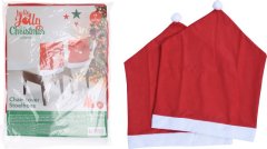 Festive Christmas Hat Chair Covers, Set of 2, Size 48x60cm