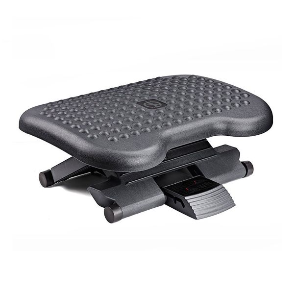 Under Desk Footrest Adjustable Foot Rest for Under Desk Work with Massage