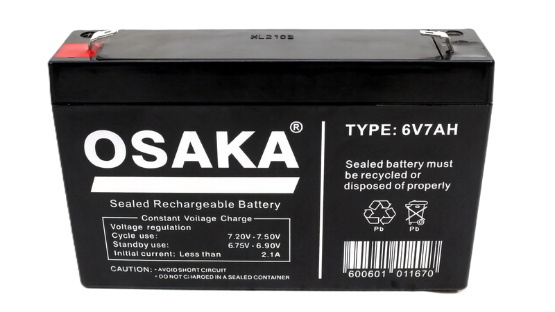 Osaka 6V 7Ah Rechargeable Battery