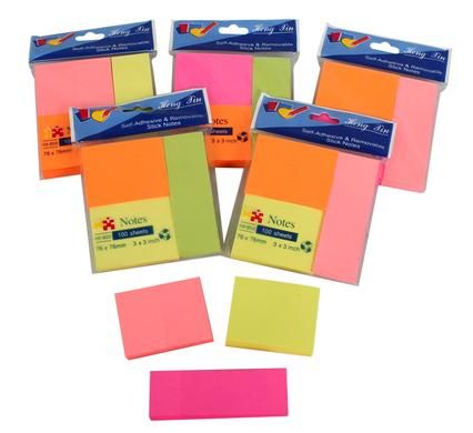 Bulk Pack 10 X Note-Pad Self-Stick File Markers 3 Pack