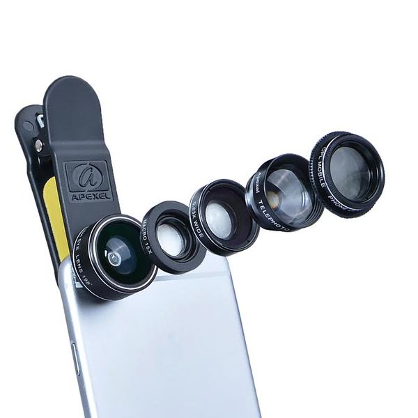 Apexel 5 in 1 HD Phone Camera Lens Kit