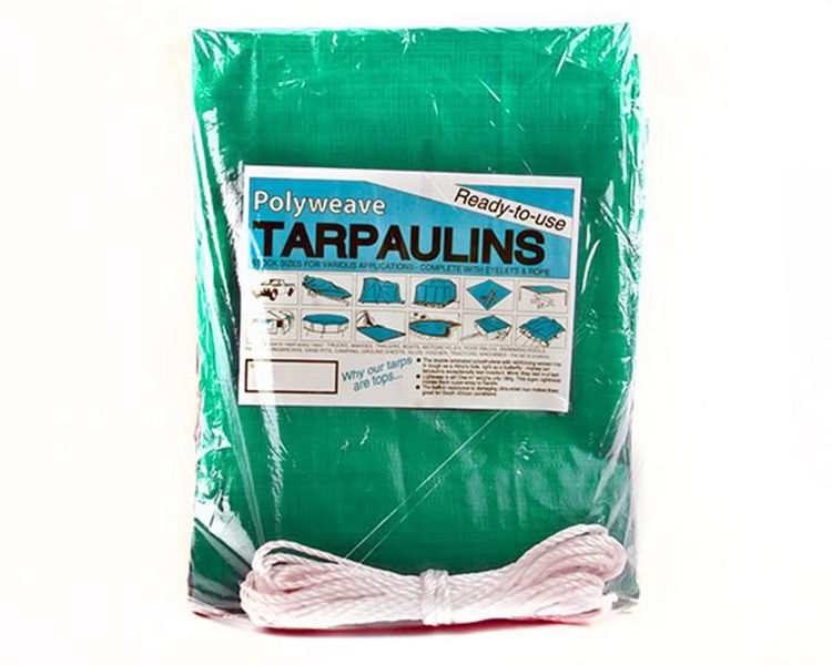 Agrinet Protarp Polyweave Tarpaulin - Green (4 x 6m)