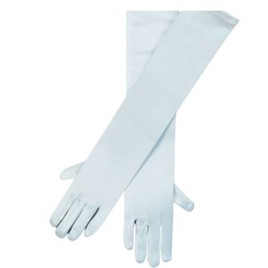 Long white gloves