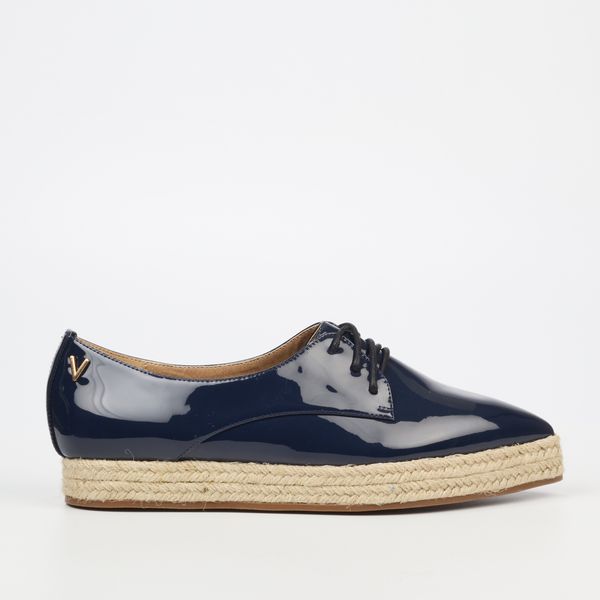 Viabeach Tesla 3 Women Faux Patent Shoes - Navy