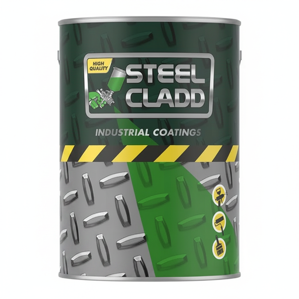 Steel Cladd 1Liter Quick Dry Black Enamel Paint for Interior &amp; Exterior