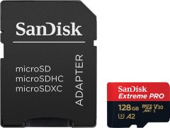 SANDISK EXTREME PRO microSDXC 128GB + SD Adapter + Rescue Pro Deluxe 170MB/s A2 C10 V30 UHS-I U3