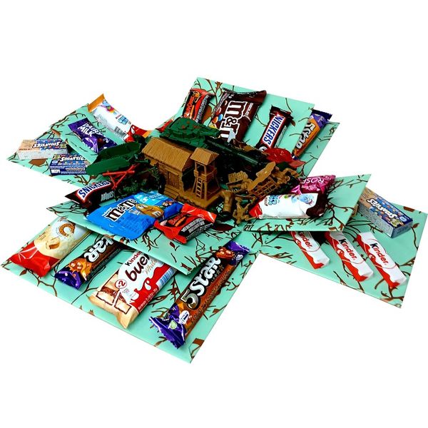 War Chest 2-Layer Toy and Chocolate Explosion Box - Gift Hamper