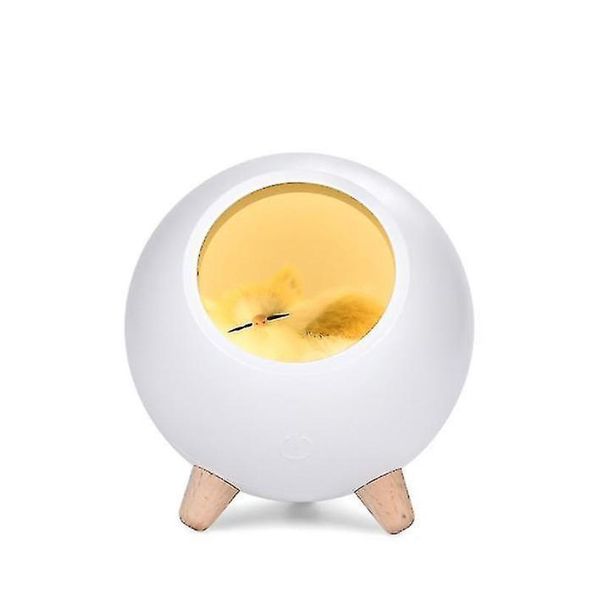 Night Light Mood Lighting Sweet Cat Sleeping Night Light Girl Room Night L