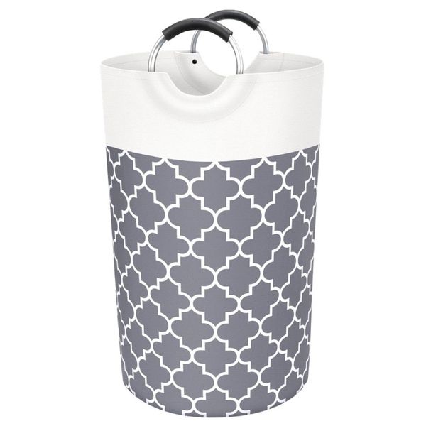 Decor Large Waterproof Foldable Laundry Basket With Handles - 74cm