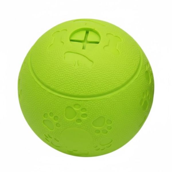 Durable Treat Dispensing Rubber Dog Toy Ball Interactive Slow Feeder 6.5cm