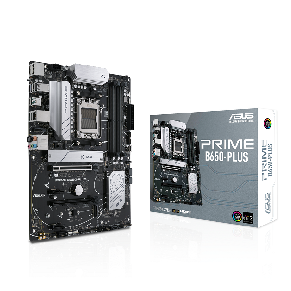 ASUS PRIME B650-PLUS, an AMD AM5 B650 ATX motherboard