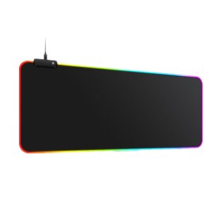 RGB Colourful Gaming LED Mouse Pad - Extra Large, Anti Slip - Black