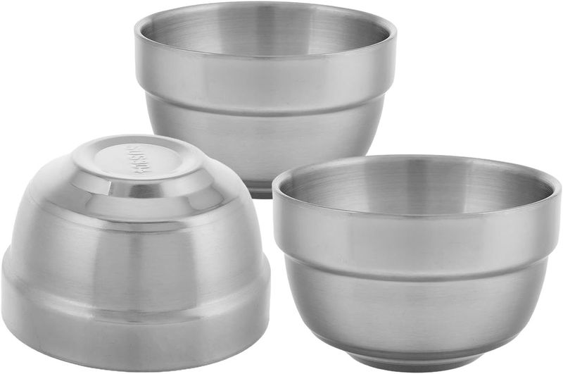 304 Stainless Steel Shot Glasses Shatterproof Insulated Bar