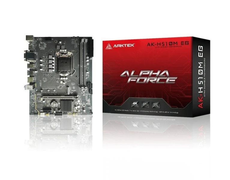 Arktek Intel H510 Chipset Socket LGA1200 Dual Channel DDR4 Motherboard
