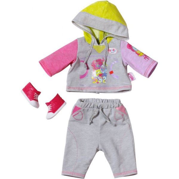 Baby Born Deluxe Jogging Set - Grey