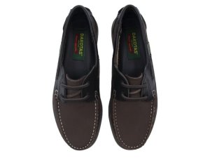 Dakotas Men Brown Genuine Leather Lace-Up Loafer
