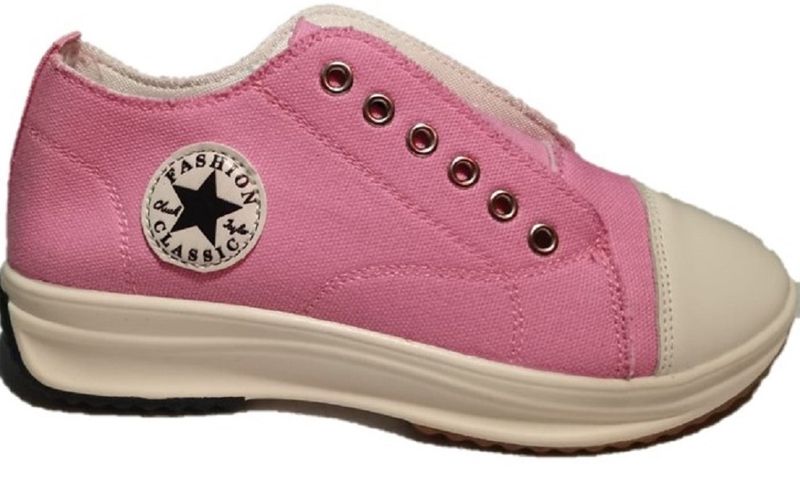Womens Canvas Fashion Platform Casual Sneakers,