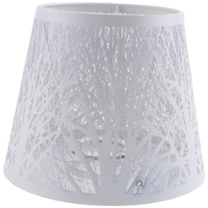 Small Lamp Shade,Barrel Metal Lampshade with Pattern of Trees for Table Cha