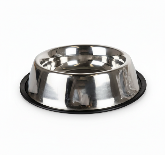 Stainless Steel Dog and Cat Feeding Bowl 18 cm, 907 g Capacity