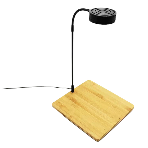 Led Aquarium Fish Tank Light With Bamboo Base Lamp Us Plug 9W