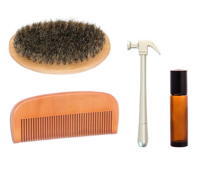 Men's Grooming Kit - Hammer Pen, Oud Wood EDP, Brush &amp; Comb