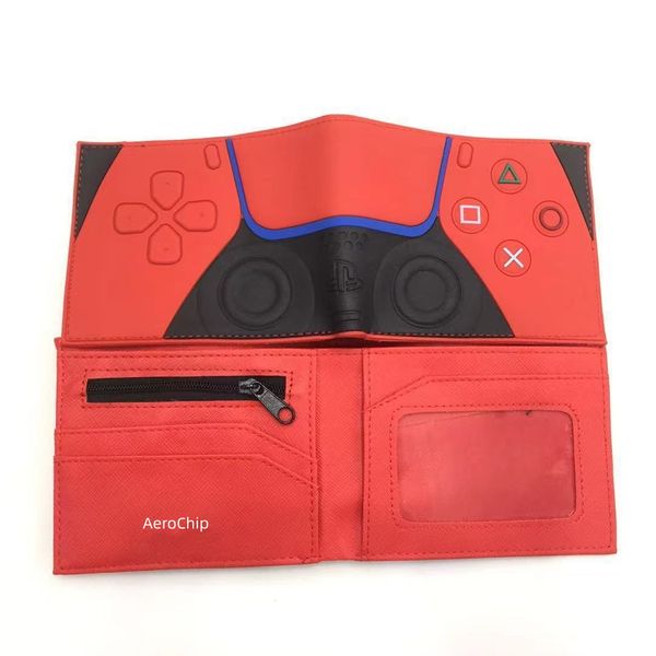 Compatible Avec Playstation Game Controller Wallet - Gray Short Bi-Fold