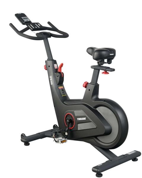 Indoor Exercise Bike with Adjustable Resistance and Padded Seat