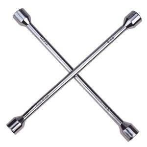 Carbon Steel 4 Way Wheel Spanner - 17 x 19 x 21 x 23mm - WS - 4