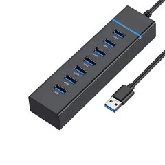 USB 3.0 7-Port Hub with LED Indicator and 30cm Cable
