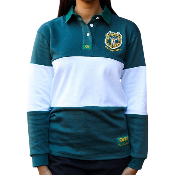 CA Ladies Supporters Jersey - Green/White Block
