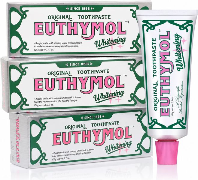 EUTHYMOL Whitening Toothpaste 75ml x3 (225ml)