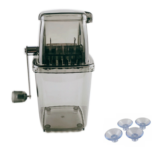 Ice Crusher Manual Rotary Ice Crusher Cocktails Slush Compatible with None