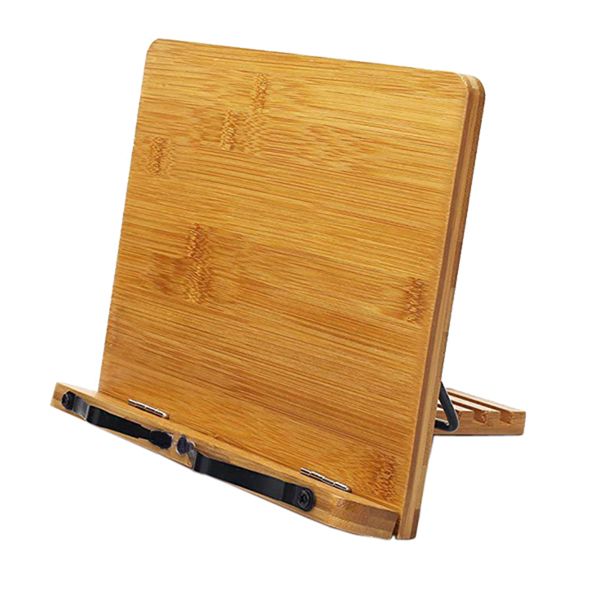 Adjustable Portable Bamboo Reading Stand