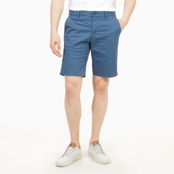 Timberland Men Blue Squam Lake Stretch Twill with Printed turn up Short