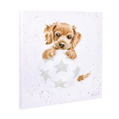Wrendale Canvas Print - "Bounces of Fun" Spaniel