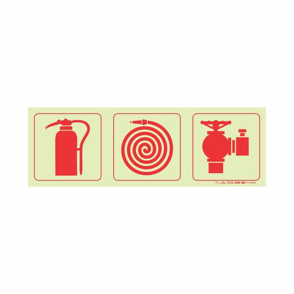 Parrot Photolum Safety Sign 190mm - F23 Extinguisher + Hose + Hydrant