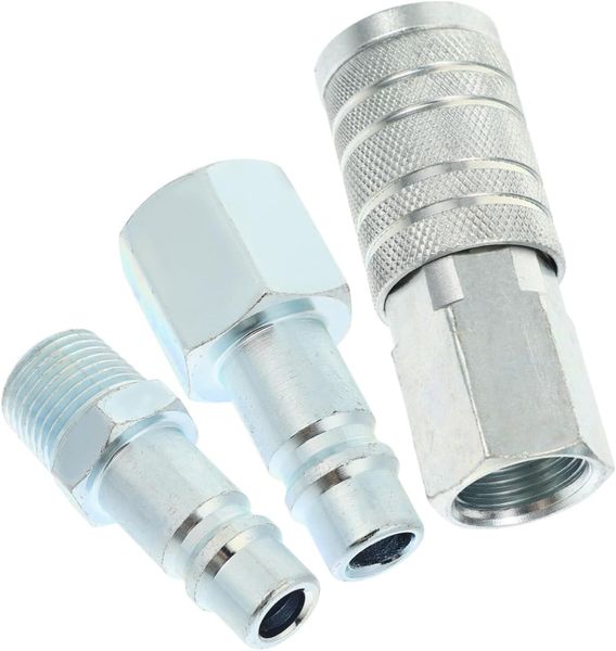 3Pieces Quick Hose Barb Fitting Adapter Material Easy Installation for Gas