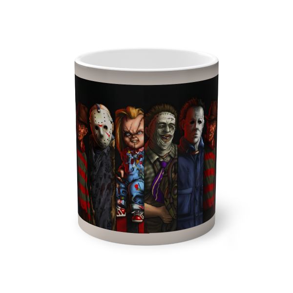 Horror Movie Friends Color - Changing Mug 11oz