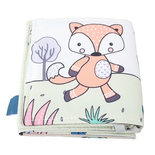 Baby Cloth Book Crib Toys Puzzle Animal Soft Cloth Baby Books Toys Fox