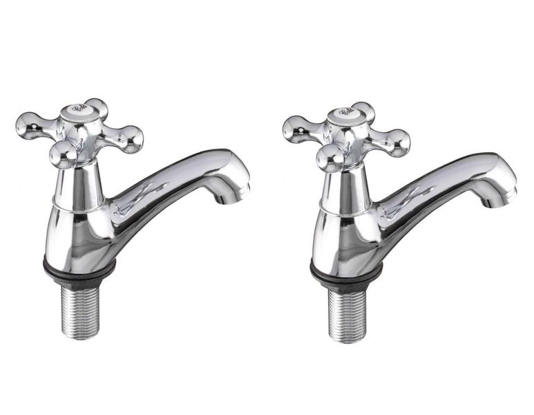 Kessler Victorian Basin Pillar Tap Chrome x2