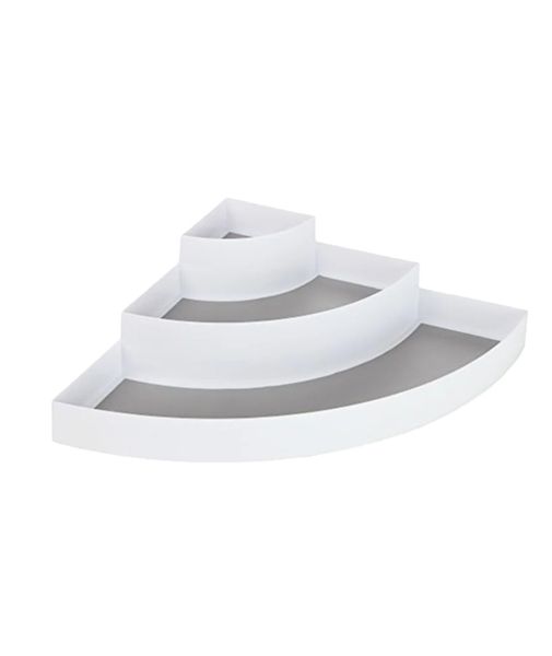 3-Tier Corner Shelf/ Organiser, White